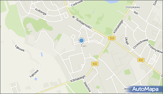 Śrem, Paderewskiego Ignacego Jana, mapa Śrem