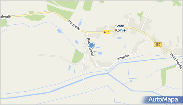 Stare Kolnie, Partyzantów, mapa Stare Kolnie