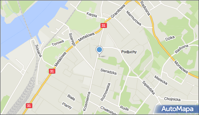 Szczecin, Park Wilimsky'ego Alberta, ks., mapa Szczecina
