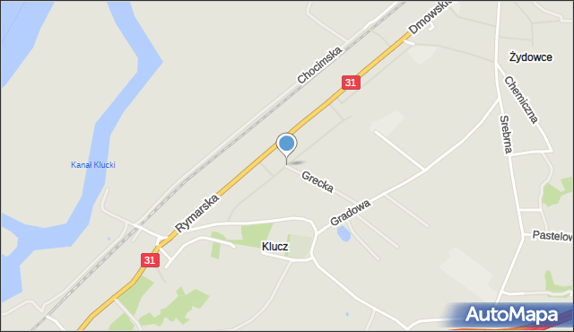 Szczecin, Pasieczna, mapa Szczecina