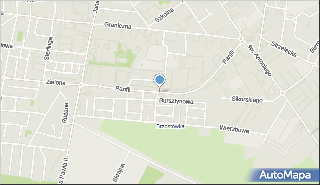 Tomaszów Mazowiecki, Panfil Wandy, mapa Tomaszów Mazowiecki