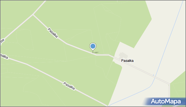 Toporów gmina Łagów, Pasałka, mapa Toporów gmina Łagów