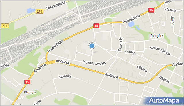 Toruń, Paderewskiego Ignacego Jana, mapa Torunia