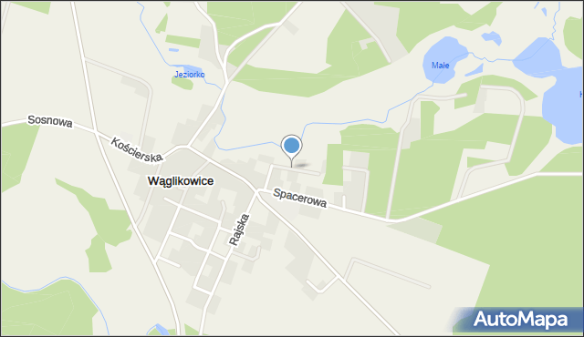 Wąglikowice, Pastwy, mapa Wąglikowice