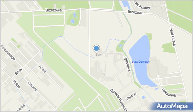 Walendów, Pachnąca, mapa Walendów