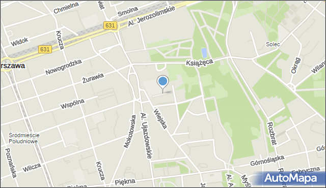 Warszawa, Pasaż Tyrmanda Leopolda, mapa Warszawy