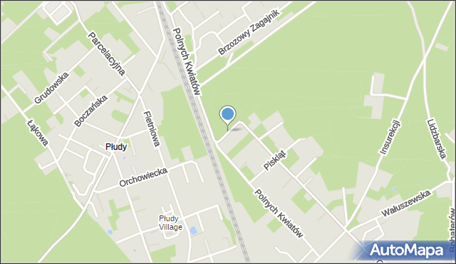 Warszawa, Parowozowa, mapa Warszawy