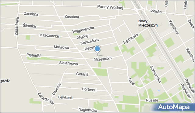 Warszawa, Pawłowska, mapa Warszawy