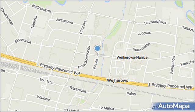 Wejherowo, Panek Stanisławy i Kazimiery, mapa Wejherowo