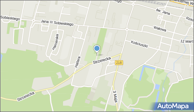 Wejherowo, Park Kaszubski, mapa Wejherowo