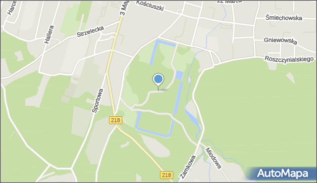 Wejherowo, Park Majkowskiego Aleksandra, dr., mapa Wejherowo