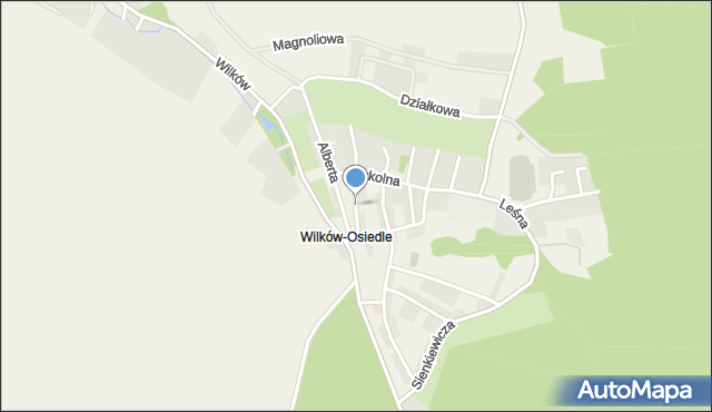 Wilków-Osiedle, Paderewskiego Ignacego Jana, mapa Wilków-Osiedle