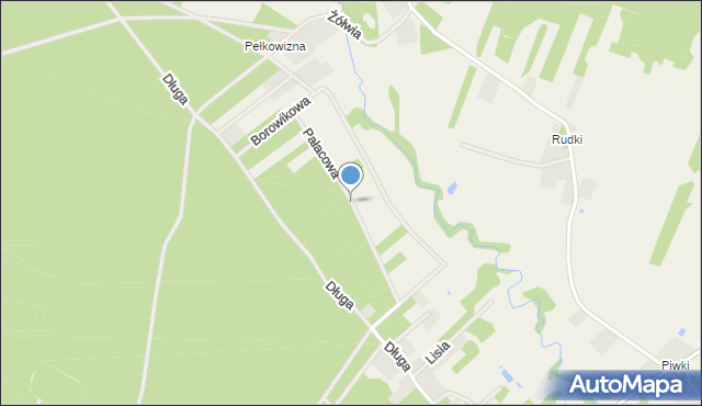 Wólka Kobylańska, Pałacowa, mapa Wólka Kobylańska