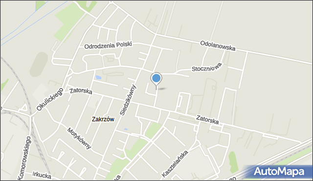 Wrocław, Paryska, mapa Wrocławia