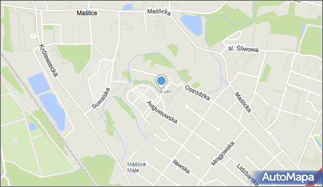 Wrocław, Pasłęcka, mapa Wrocławia