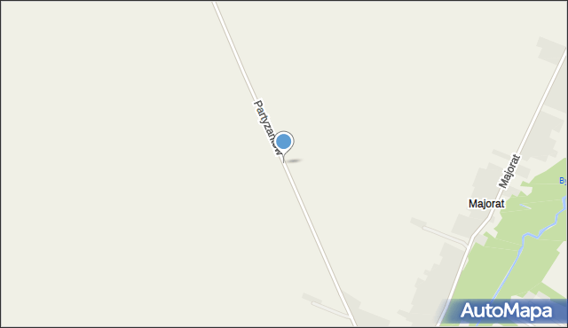 Zakrzówek powiat kraśnicki, Partyzantów, mapa Zakrzówek powiat kraśnicki