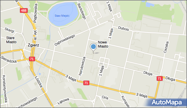 Zgierz, Pasaż Sheybala Vladka, mapa Zgierz