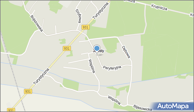 Bieruń, Peryferyjna, mapa Bieruń