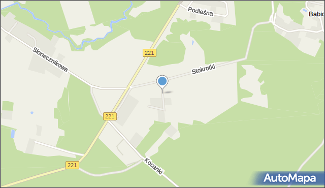 Czapielsk, Pelargonii, mapa Czapielsk