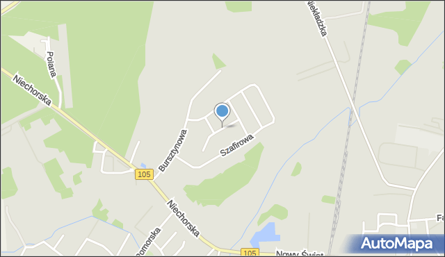 Gryfice, Perłowa, mapa Gryfice