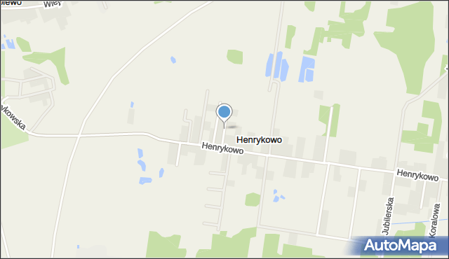 Henrykowo gmina Supraśl, Perłowa, mapa Henrykowo gmina Supraśl