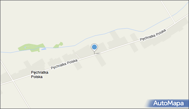 Pęchratka Polska, Pęchratka Polska, mapa Pęchratka Polska