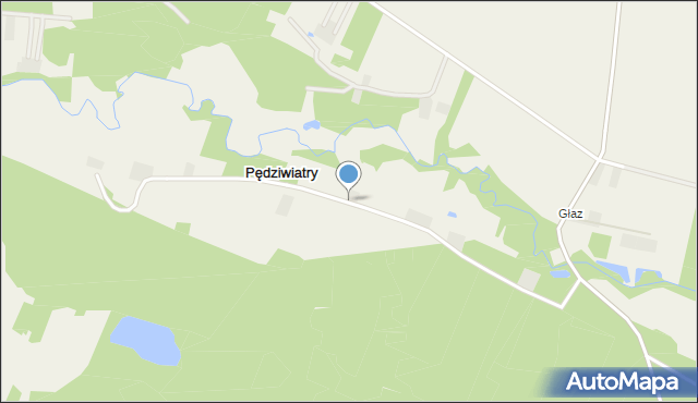 Pędziwiatry gmina Galewice, Pędziwiatry, mapa Pędziwiatry gmina Galewice