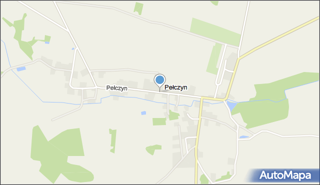 Pełczyn gmina Wołów, Pełczyn, mapa Pełczyn gmina Wołów