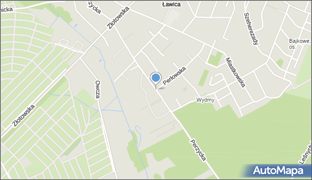 Poznań, Perzycka, mapa Poznania