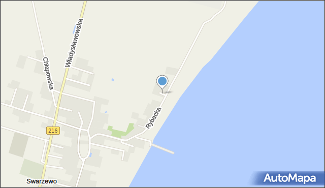 Swarzewo, Perłowa, mapa Swarzewo