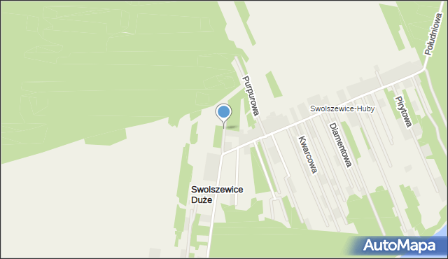 Swolszewice Duże, Perłowa, mapa Swolszewice Duże