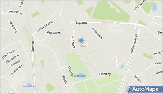 Szczecin, Perseusza, mapa Szczecina