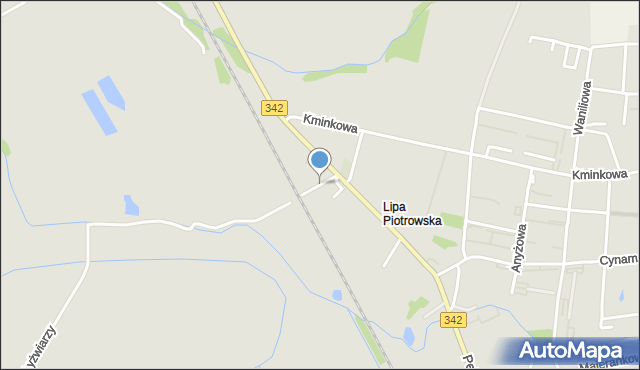 Wrocław, Perzowa, mapa Wrocławia