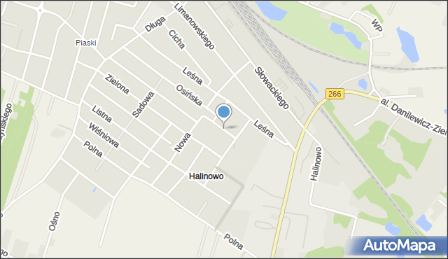 Aleksandrów Kujawski, Piaskowa, mapa Aleksandrów Kujawski