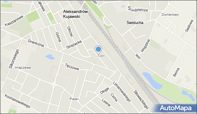 Aleksandrów Kujawski, Piekarska, mapa Aleksandrów Kujawski