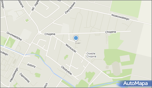Białogard, Piastów, mapa Białogard