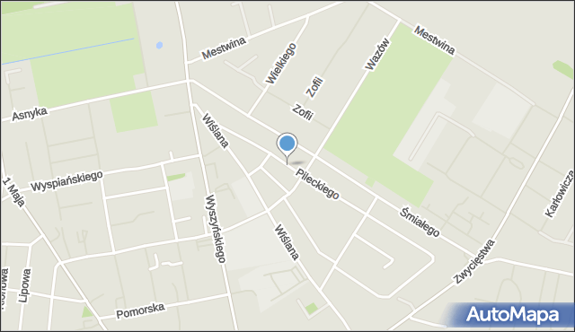 Białogard, Pileckiego Witolda, rtm., mapa Białogard