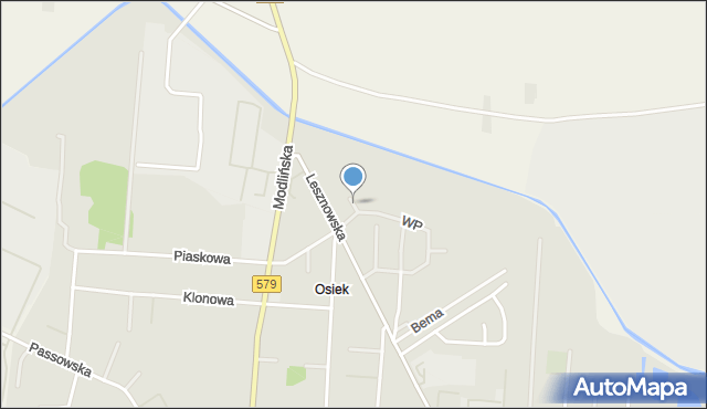 Błonie powiat warszawski zachodni, Pileckiego Witolda, rtm., mapa Błonie powiat warszawski zachodni