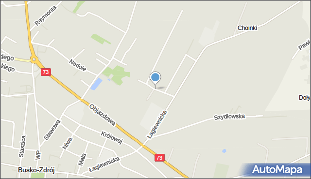 Busko-Zdrój, Pileckiego Witolda, rtm., mapa Busko-Zdrój
