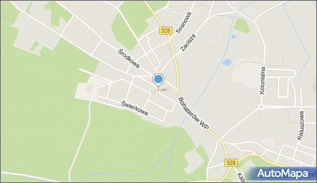 Chocianów, Piotrowska, mapa Chocianów