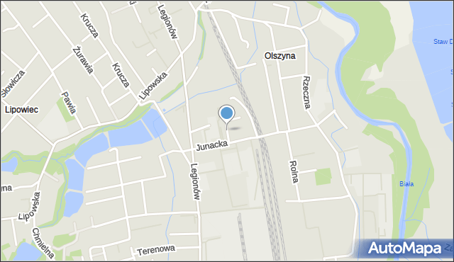 Czechowice-Dziedzice, Piękna, mapa Czechowic-Dziedzic