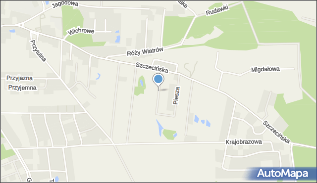 Dobra gmina Dobra (Szczecińska), Piesza, mapa Dobra gmina Dobra (Szczecińska)
