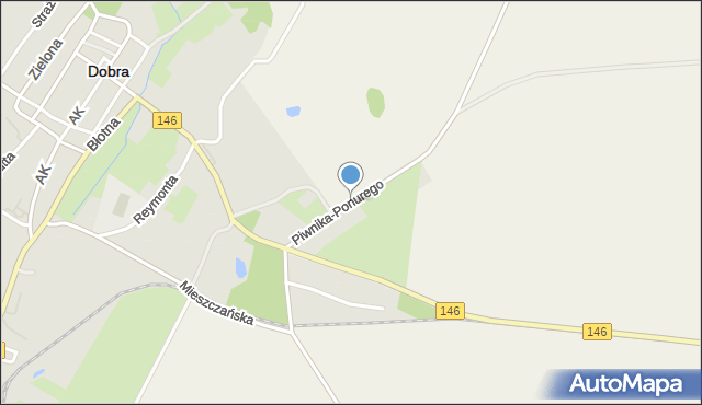 Dobra powiat łobeski, Piwnika-Ponurego Jana, mjr., mapa Dobra powiat łobeski