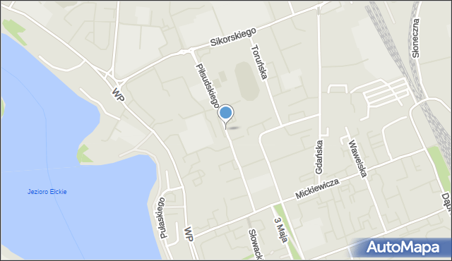 Ełk, Piłsudskiego Józefa, marsz., mapa Ełku