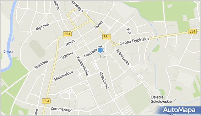 Golub-Dobrzyń, Piękna, mapa Golub-Dobrzyń