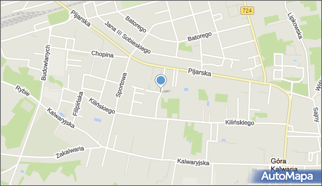 Góra Kalwaria, Pileckiego Witolda, rtm., mapa Góra Kalwaria