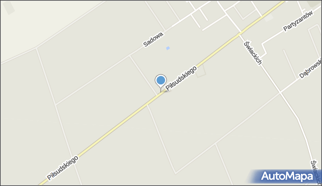 Grajewo, Piłsudskiego Józefa, marsz., mapa Grajewo