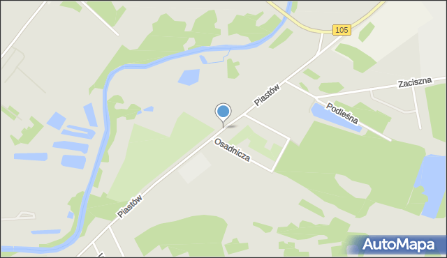 Gryfice, Piastów, mapa Gryfice