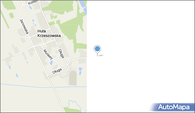 Huta Krzeszowska, Pintala, mapa Huta Krzeszowska