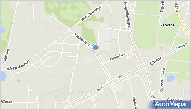 Inowrocław, Piłsudskiego Józefa, marsz., mapa Inowrocławia